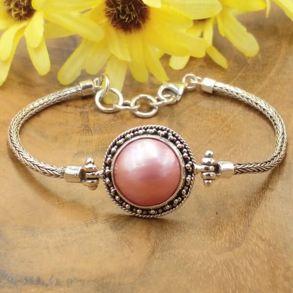 Gelang Rantai Perak Mutiara