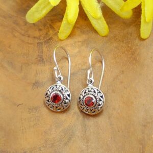 Anting Perak Bali Permata