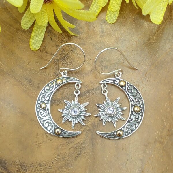 Anting Perak Bali Permata