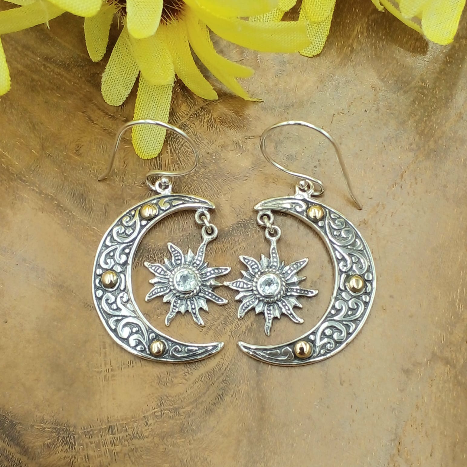 Anting Perak Bali Permata