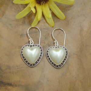 Anting Perak Bali Mutiara