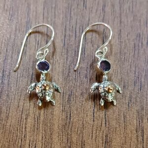 Anting Perak Penyu Permata E1737 - Gambar 4