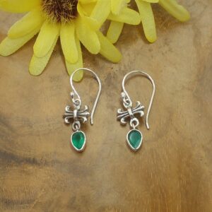 Anting Perak Bali Permata