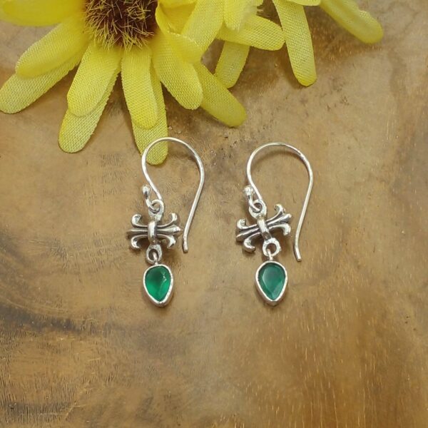 Anting Perak Bali Permata