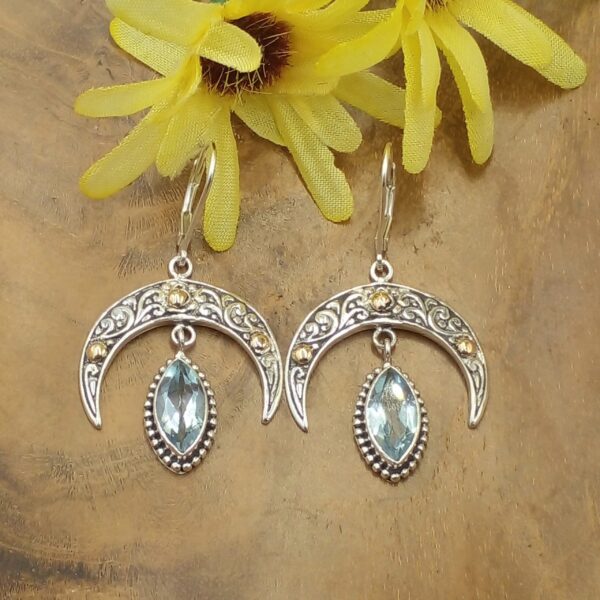 Anting Bulan Sabit Perak