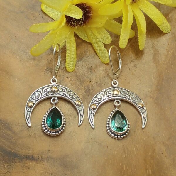 Anting Bulan Sabit Perak