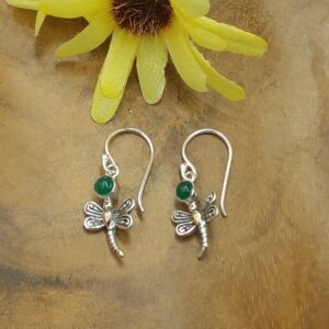 Anting Capung Perak Permata