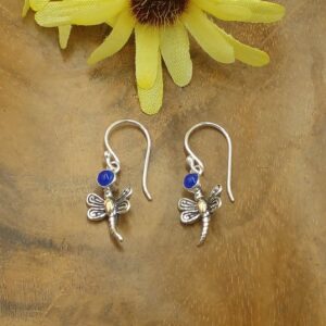 Anting Capung Perak Permata