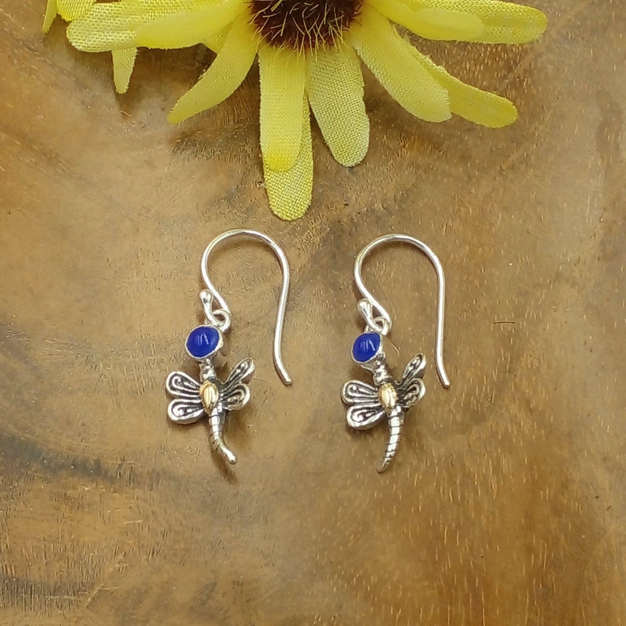 Anting Capung Perak Permata