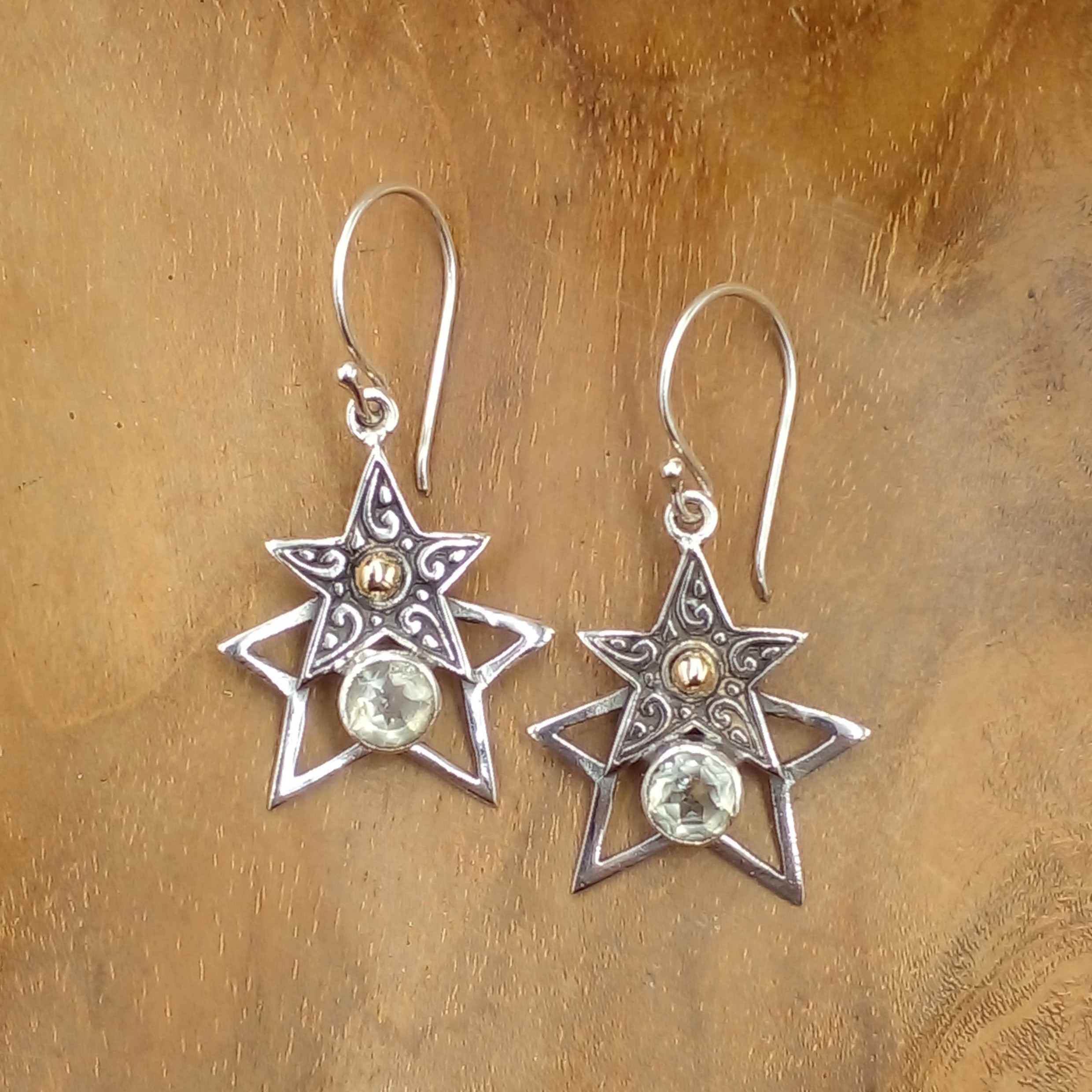 Anting Perak Bali Bintang