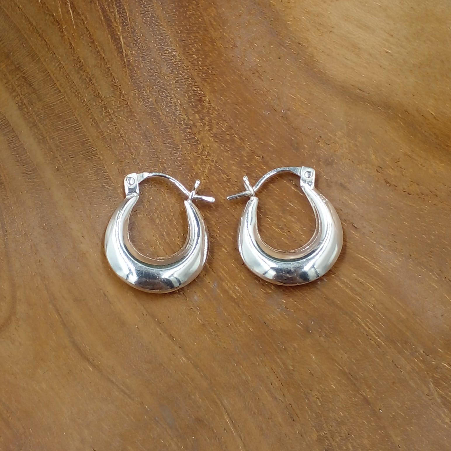 Anting Perak Polos Kreol