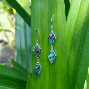 Anting Perak Kerang Wajik Ganda E1850 - Gambar 4