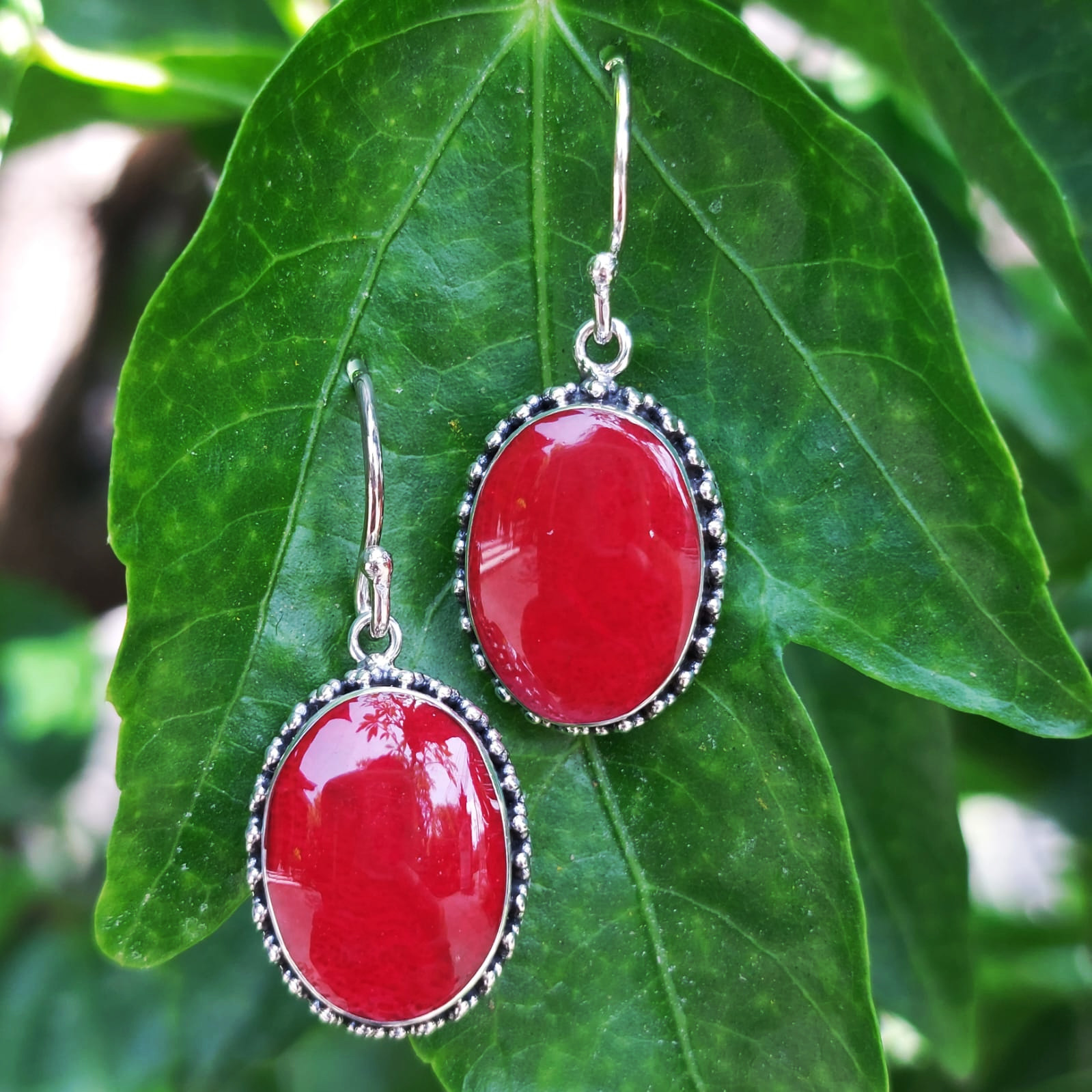 Anting Perak Kerang Oval Jawan Sari E1855 - Gambar 5