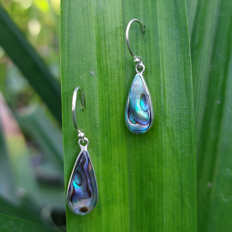 Anting Perak Kerang Tetes E1861 - Gambar 4