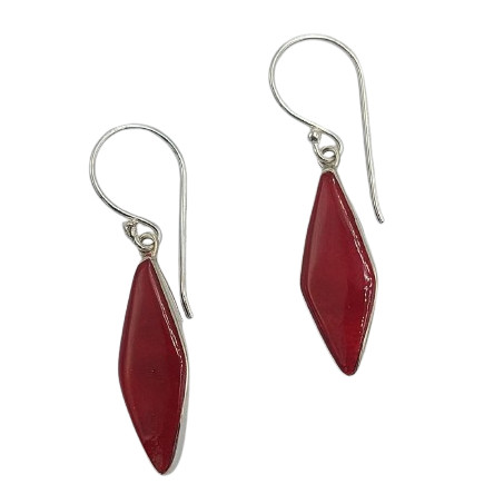 Anting Perak Kerang Wajik Panjang E1862