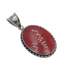 Liontin Perak Asli Kerang Oval P897 - Gambar 4