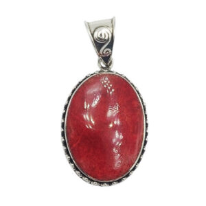 Liontin Perak Asli Kerang Oval P897 - Gambar 3