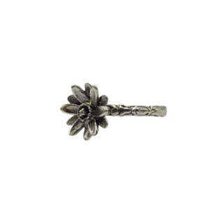 Cincin Perak Bunga Aster R682 - Gambar 2