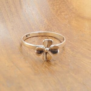 Cincin Perak Clover (Lucky Clover) R727 - Gambar 4
