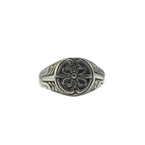 Cincin Perak Signet Lily R751 - Gambar 1