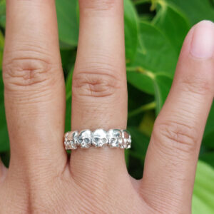 Cincin Perak Gagang Tengkorak R755 - Gambar 4