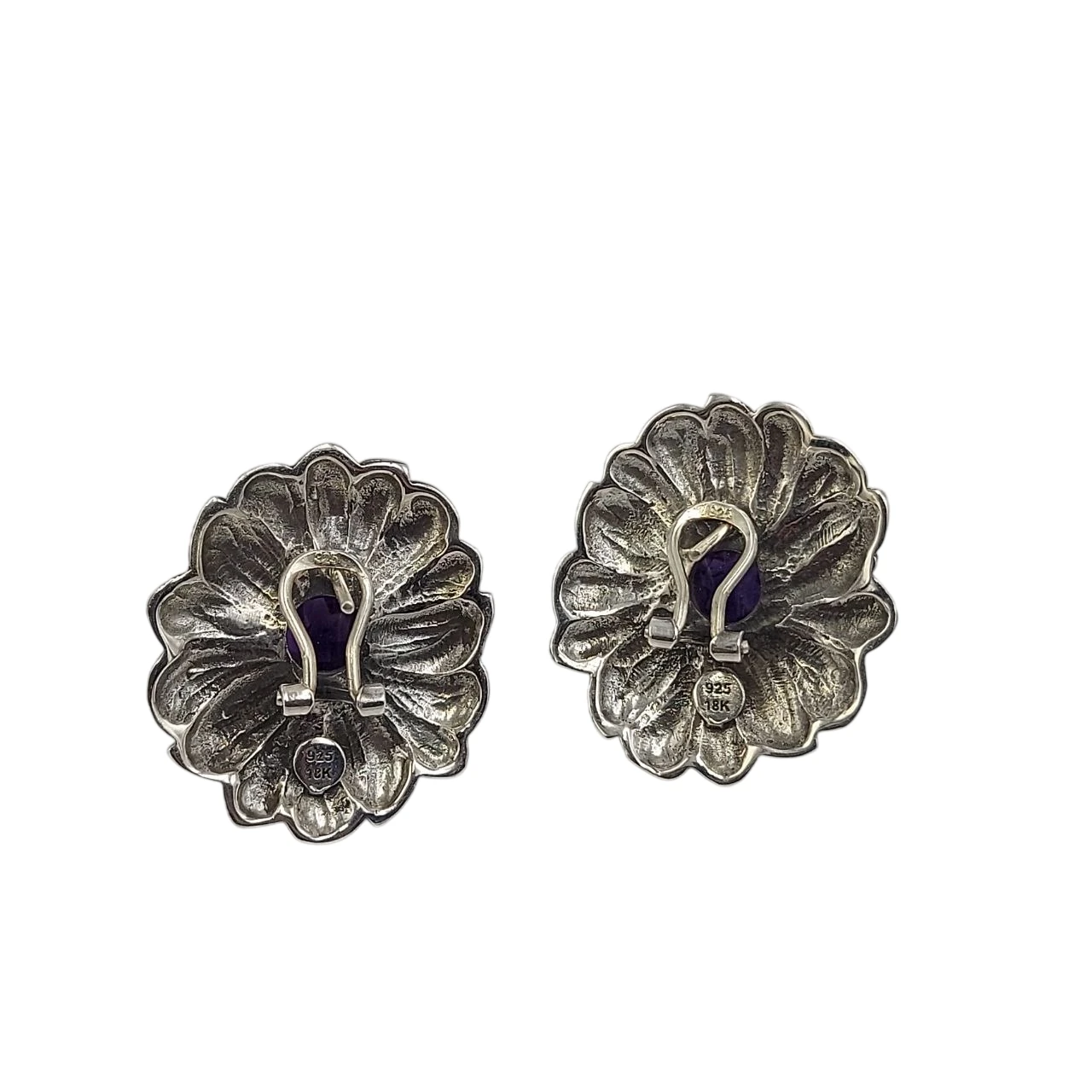 Anting Wanita Elegan Motif Daun dengan Permata E1640 - Gambar 4