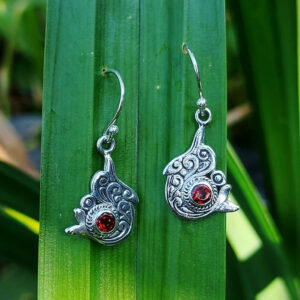 Anting Perak Lumba-Lumba Permata E1829 - Gambar 4