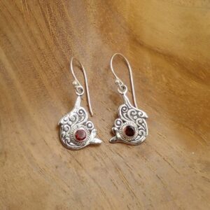 Anting Perak Lumba-Lumba Permata E1829 - Gambar 3