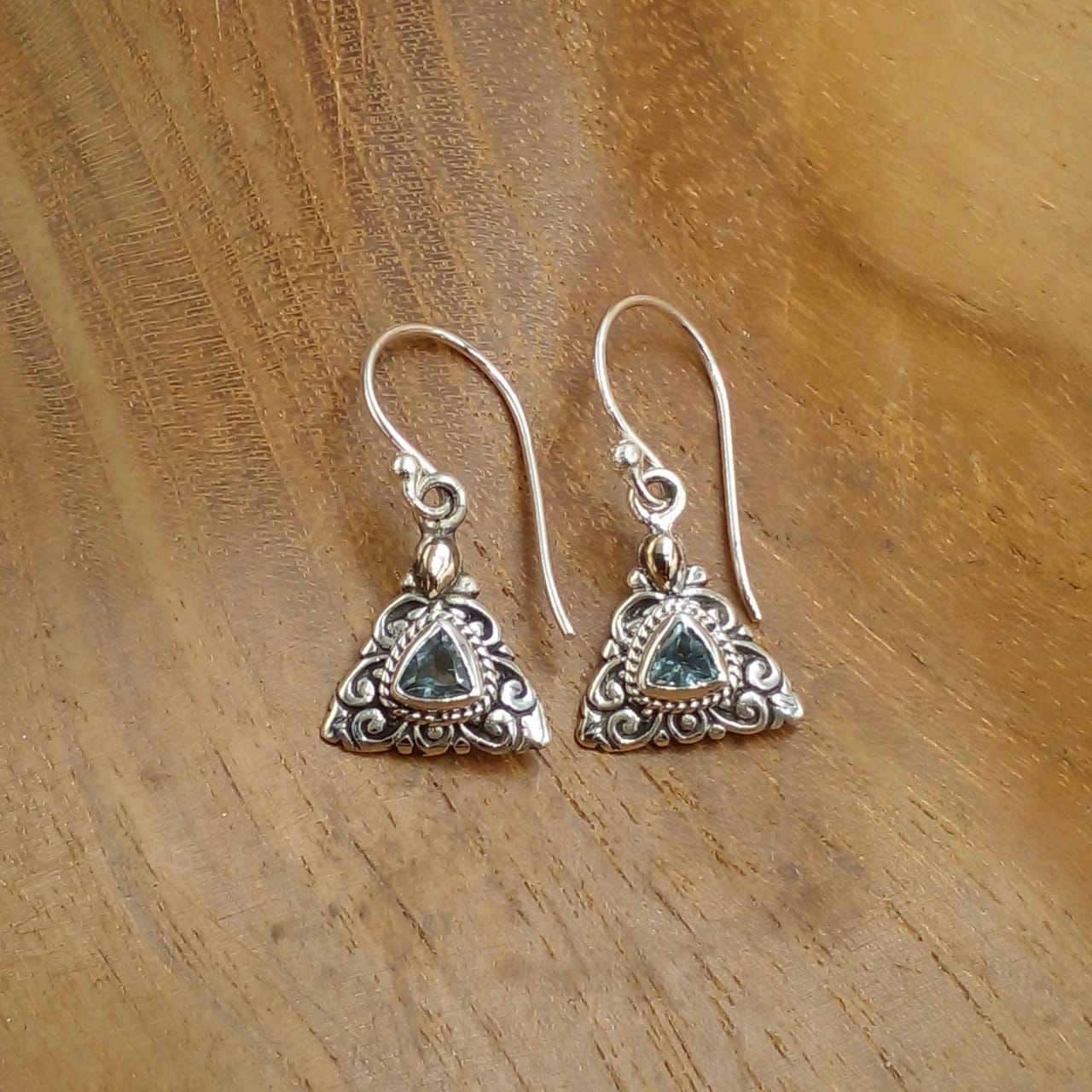 anting perak bali permata