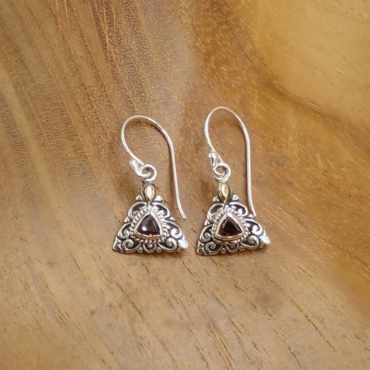anting perak bali permata