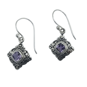 anting perak permata