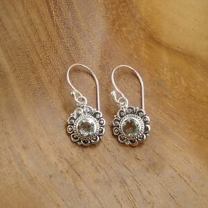 anting perak bali permata
