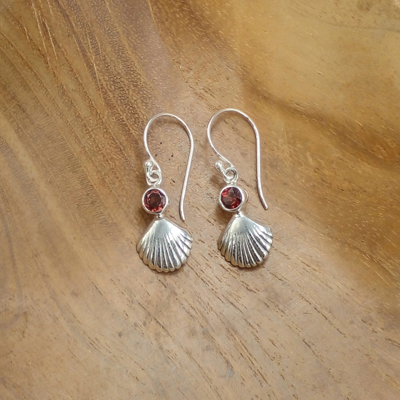 Anting Perak Asli Motif Kerang Permata E1871 - Gambar 4