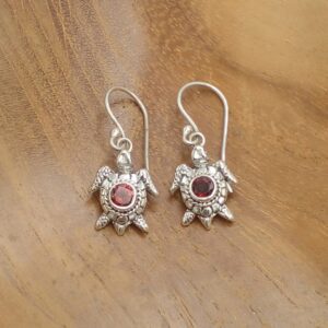 Anting Perak Penyu Permata E1882 - Gambar 3
