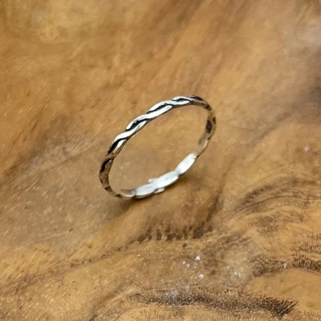 Cincin Perak Anyaman Minimalis R691 - Gambar 3