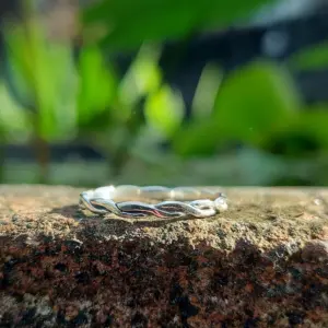Cincin Perak Anyaman Minimalis R691 - Gambar 4