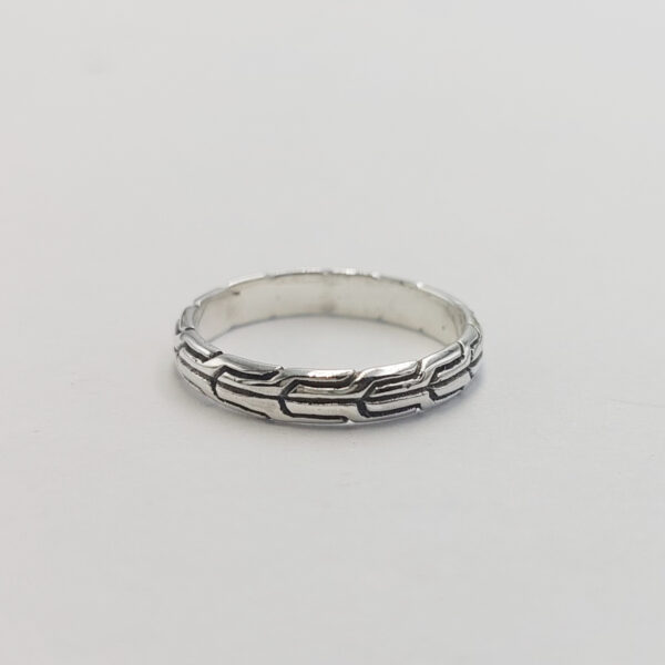 Cincin Perak Motif Tulang Naga R702